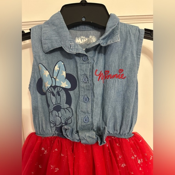 Disney Minnie Mouse Denim Dress - Picture 2 of 5